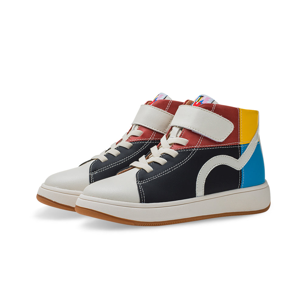 Mondrian Non-Slip Kids High-top Sneakers-2