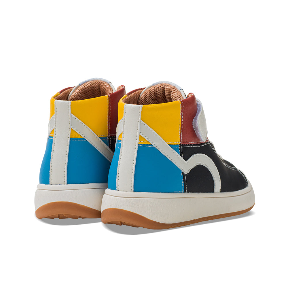 Mondrian Non-Slip Kids High-top Sneakers-3